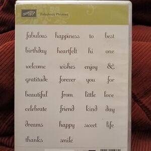Stampin' Up! Fabulous Phrases Stamp Set